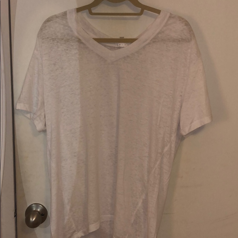 Leith White, soft shirt